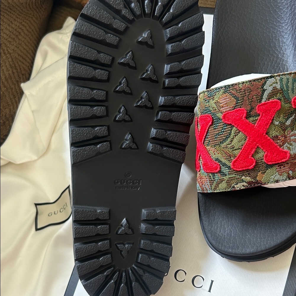 Gucci Men's floral brocade slides - Picture 8 of 16
